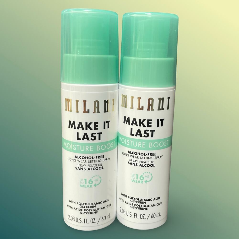 Milani Make It Last Moisture Boost Long Wear Makeup Setting Spray Lot of 2